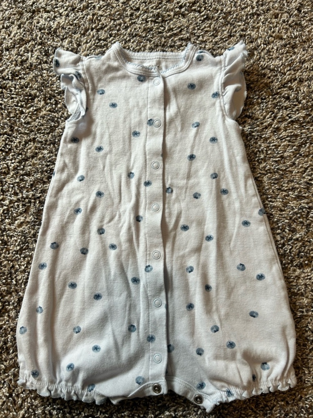 Carters blueberry Romper